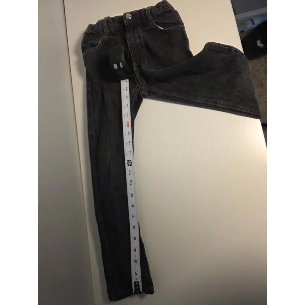 Vintage Y2K Enyce Boys Size 7 Black Denim Jeans Streetwear Hip Hop Retro Kidcore